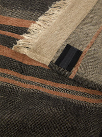 The Belgian Guest Hand Towel, Black Stripe