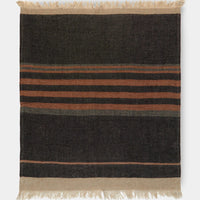 The Belgian Guest Hand Towel, Black Stripe