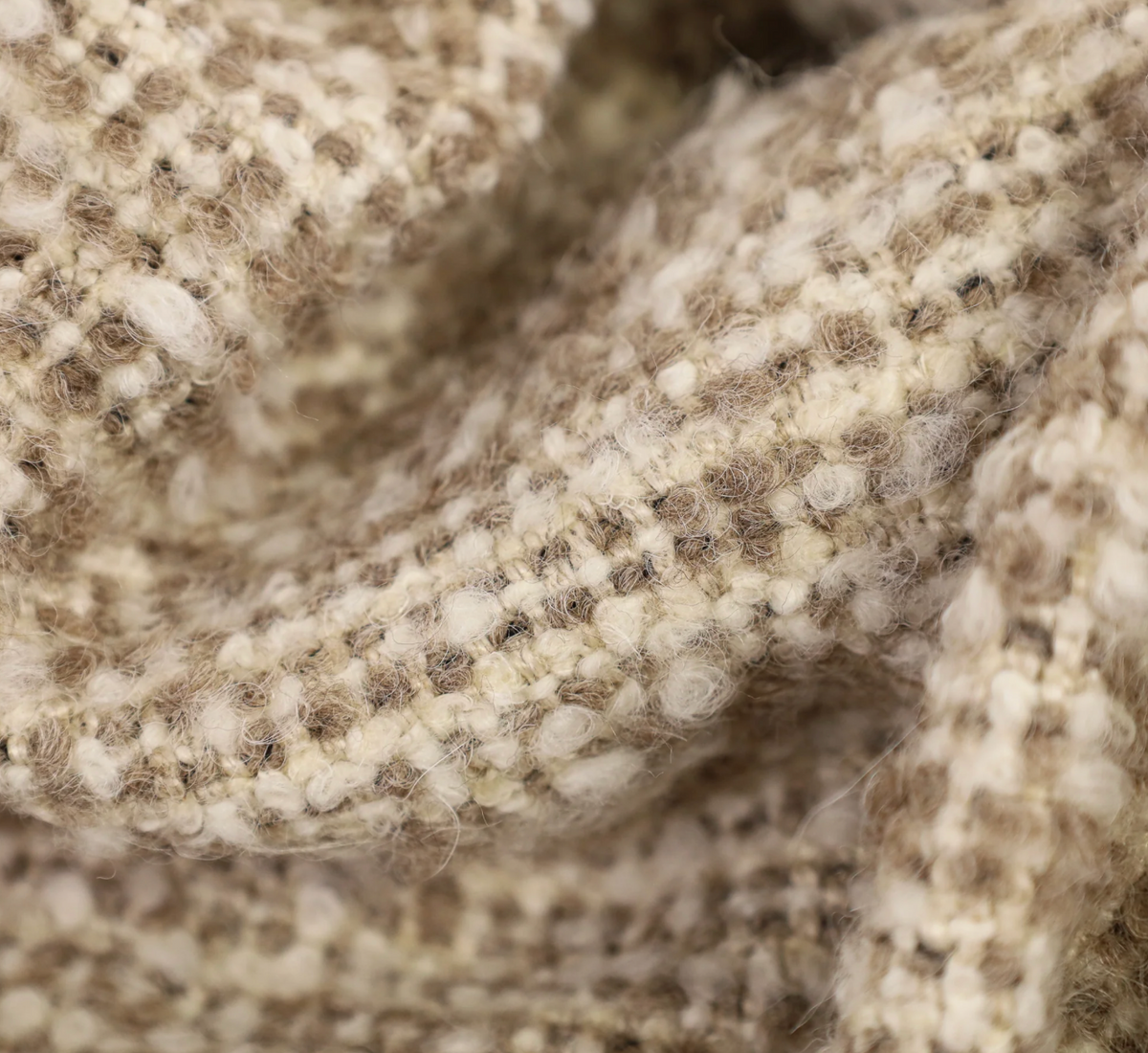Bell Natural & Mink XL Striped Throw