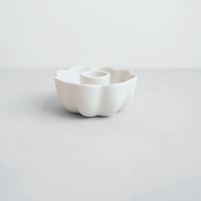 Ceramic Fleur Taper Holder