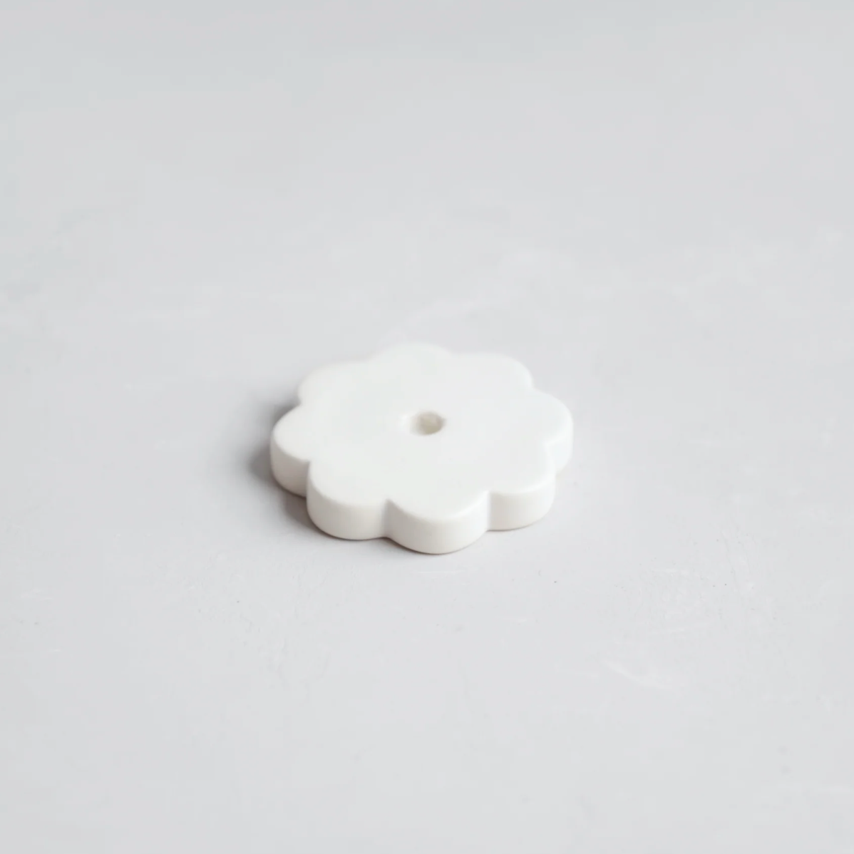 Ceramic Fleur Long Stem Candle Holder