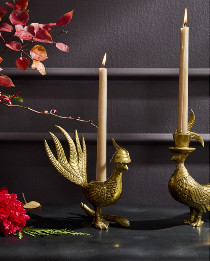 Pheasant Candlestick Holder Avery