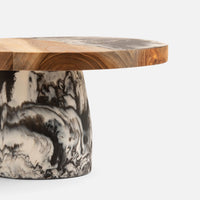 Austin Resin Teak Cake Stand