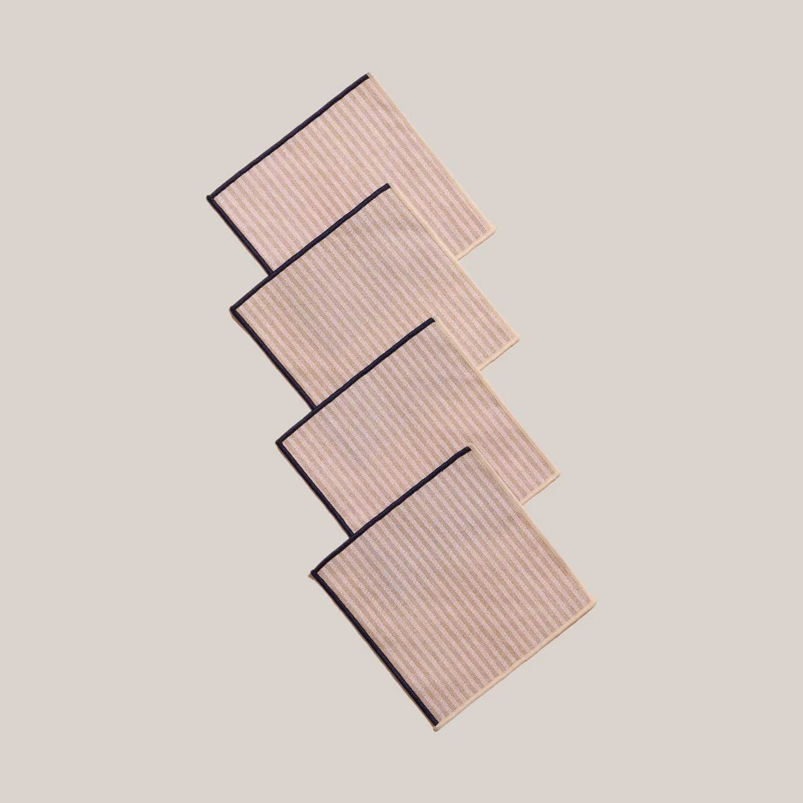 Sandbar Stripe Cocktail Napkins, Set of 4
