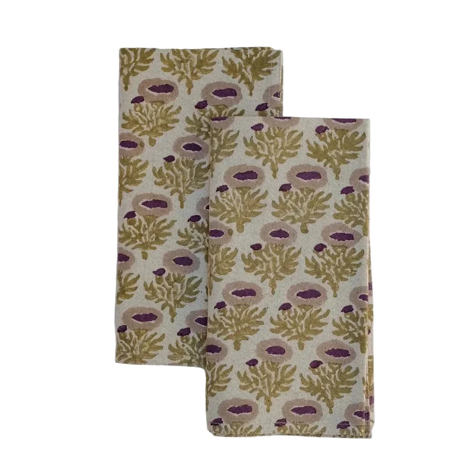 Rumi Block Print Napkin, Set of 4