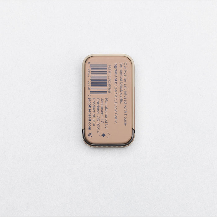 Infused Black Garlic Sea Salt Slide Tin