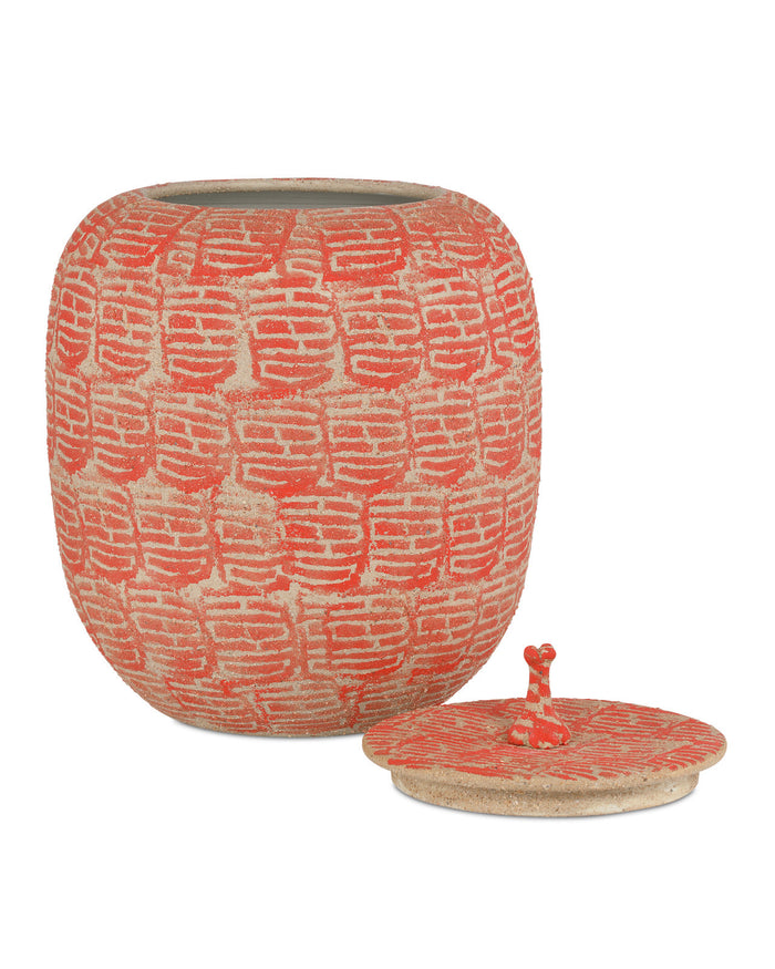 Happiness Red Preserve Jar