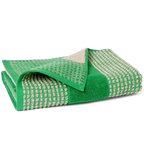 Juna Check Towel, Green + Sand