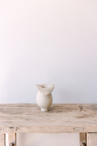 White Splayed Vase