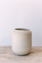 Large Ribbed Vase