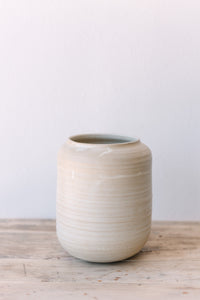 Large Ribbed Vase