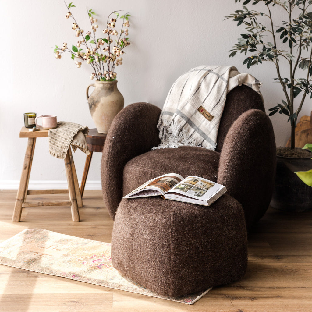 Chloe Club  Swivel Glider w/ Ottoman