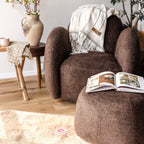 Chloe Club  Swivel Glider w/ Ottoman