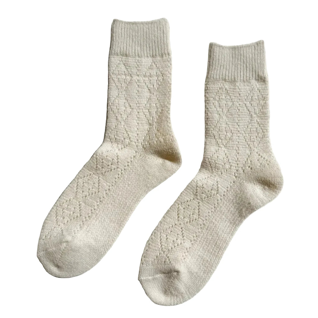 Le Bon Cashmere Pointelle Socks