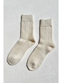 Le Bon Cashmere Pointelle Socks