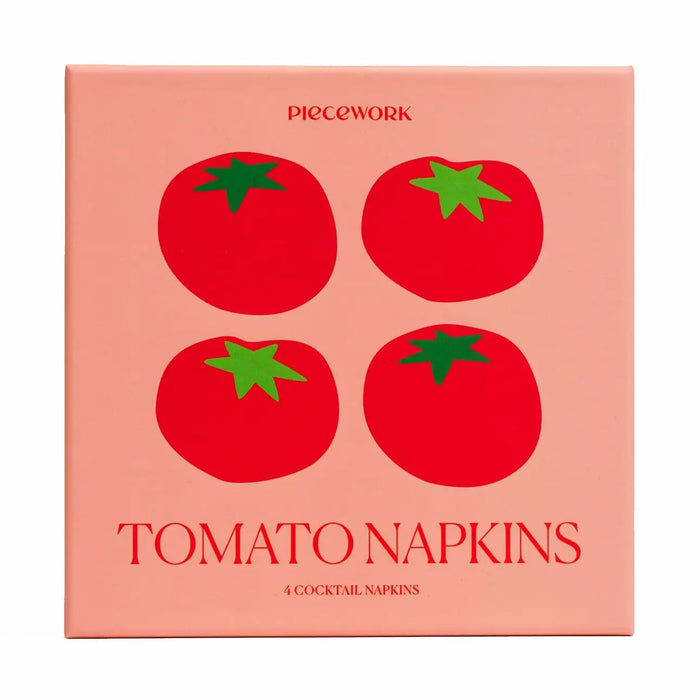 Tomato Cocktail Napkins, Set of 4
