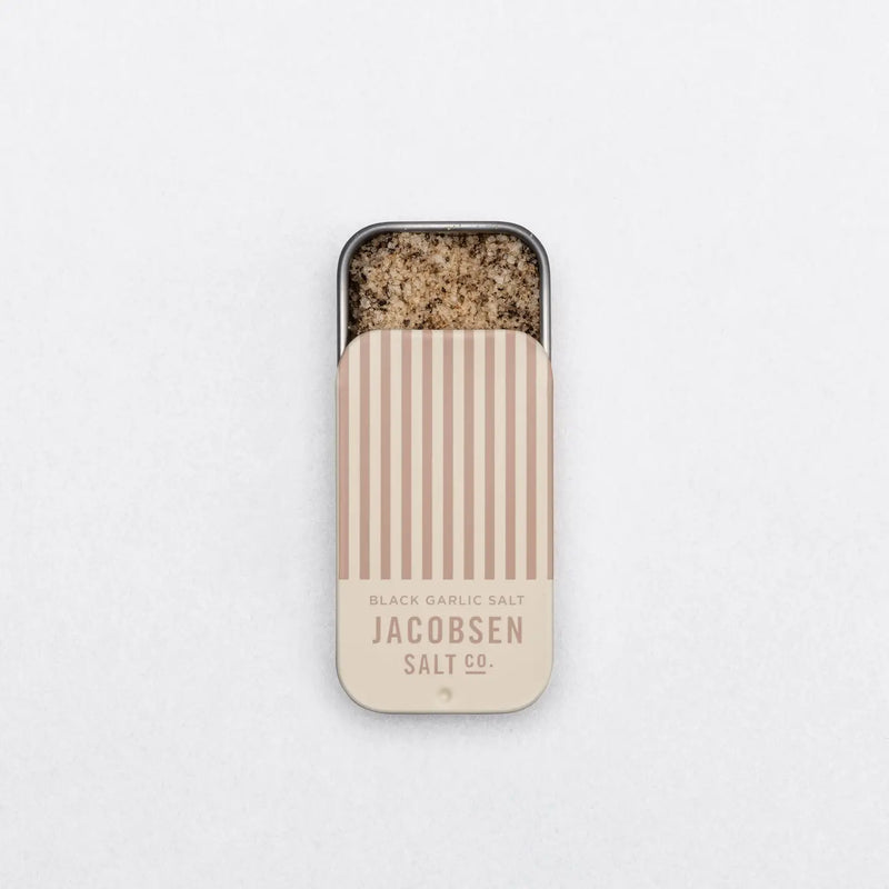 Infused Black Garlic Sea Salt Slide Tin