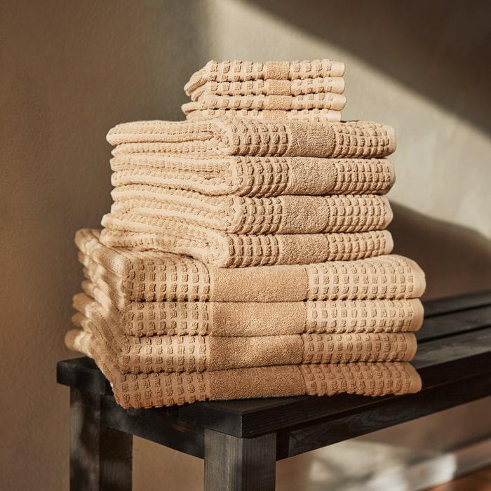 Juna Check Towel, Sand