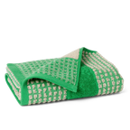 Juna Check Towel, Green + Sand