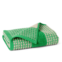 Juna Check Towel, Green + Sand
