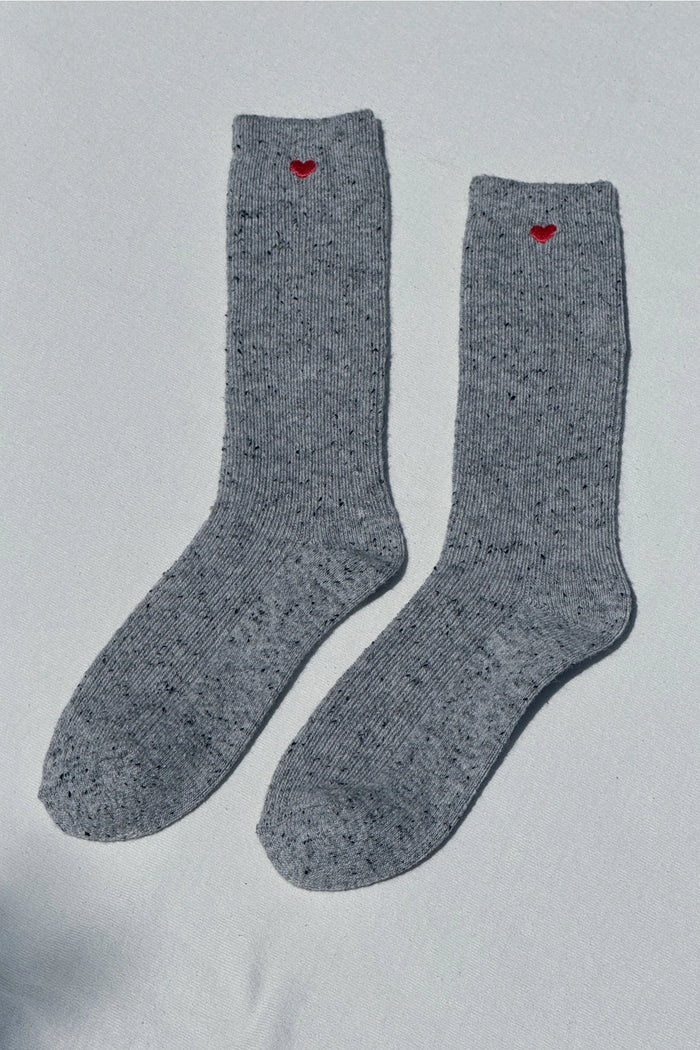 Le Bon Embroidered Snow Socks