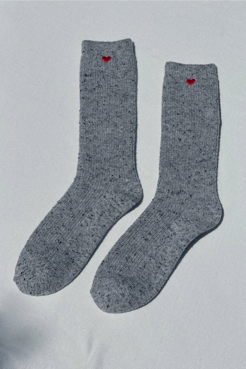 Le Bon Embroidered Snow Socks