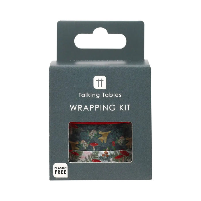 Forest Christmas Paper Tape Wrapping Kit