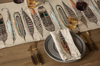 Feathers Table Runner: 91" × 18"