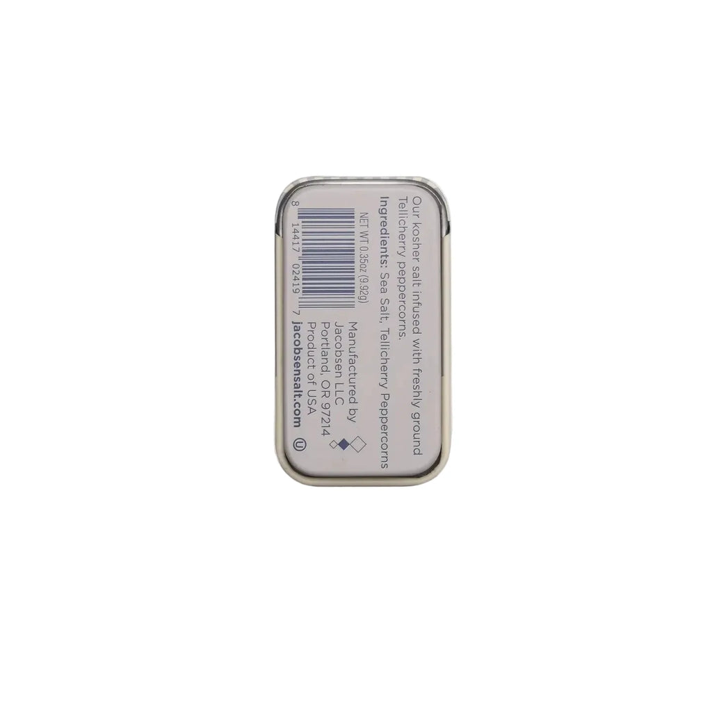 Infused Black Pepper Sea Salt Slide Tin