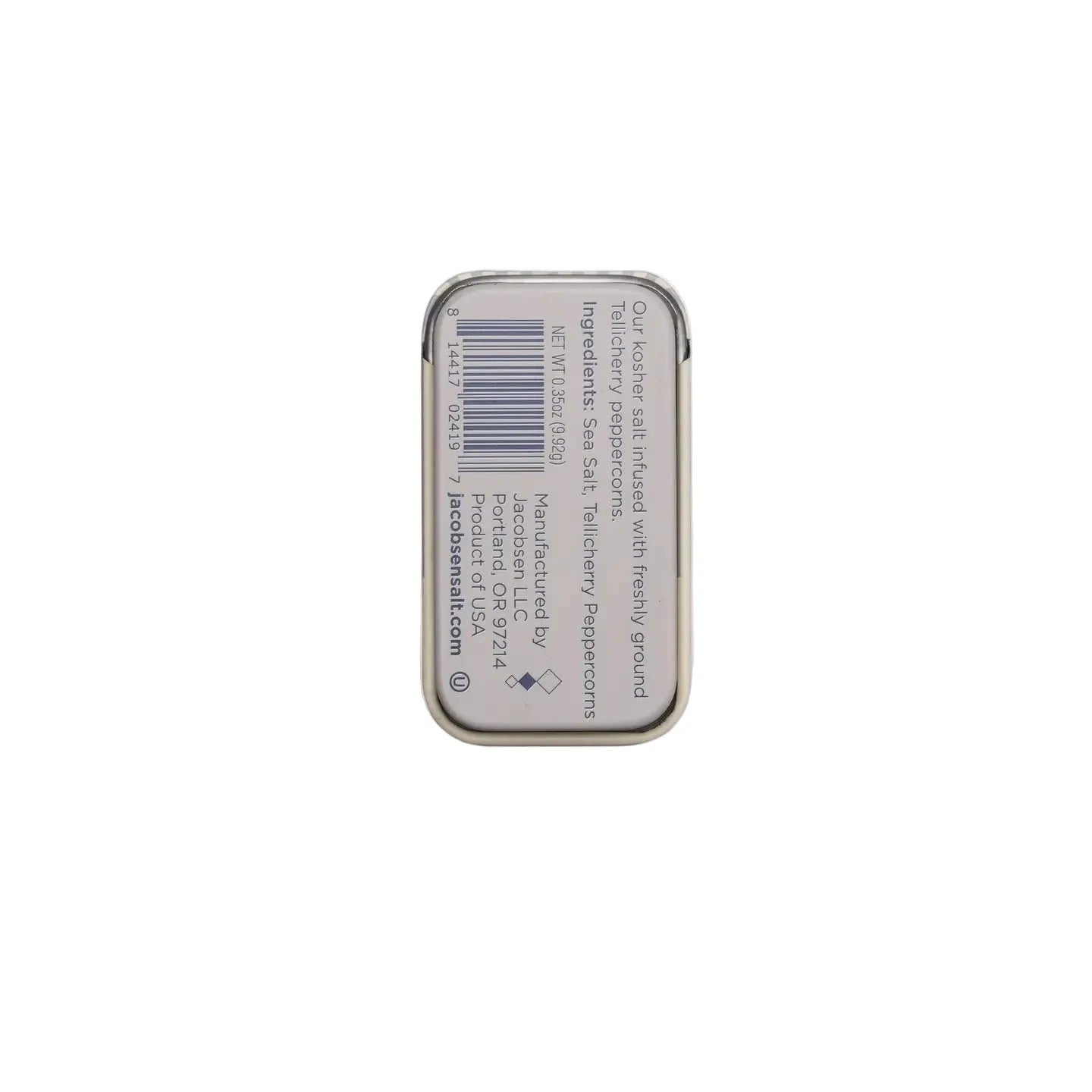 Infused Black Pepper Sea Salt Slide Tin