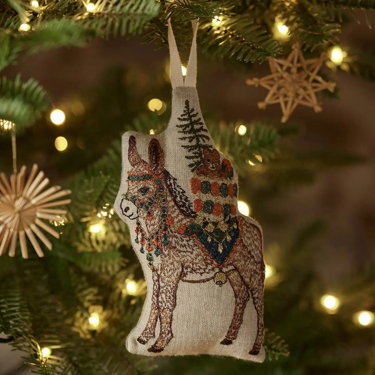 Christmas Donkey Ornament