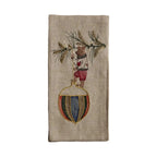 Deck the Halls Bear Tea Towel