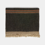 The Belgian Guest Hand Towel, Black Stripe