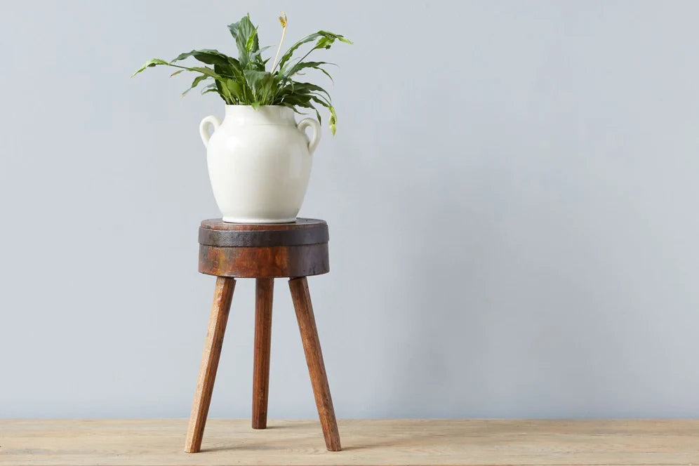 Found Chop Block Side Table