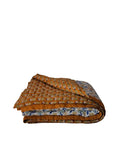 Shama - Hand Block - Printed Reversible Quilt (Yam)