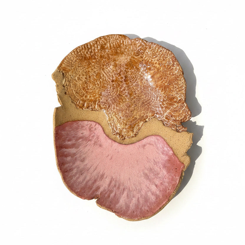 Imprint Dish - Pink + Brown