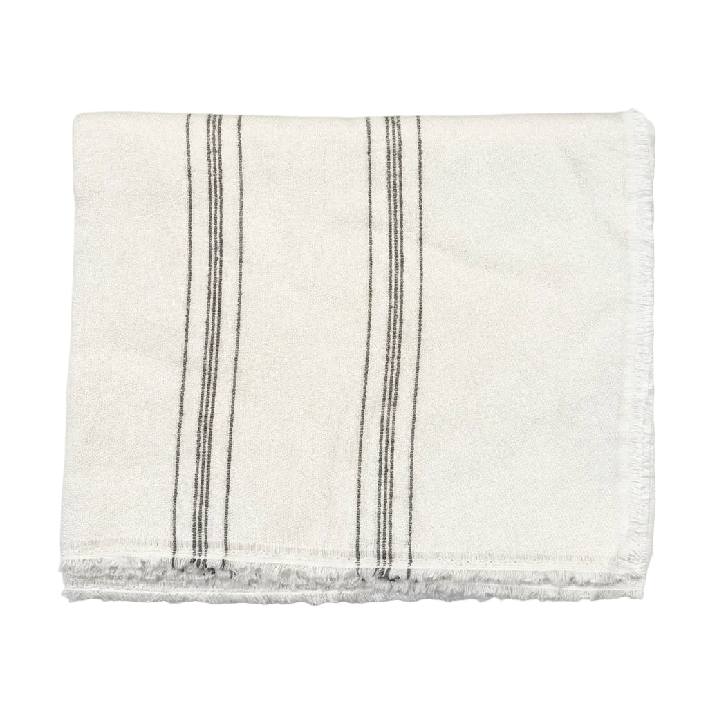 Griffin Throw in Beige/Moka