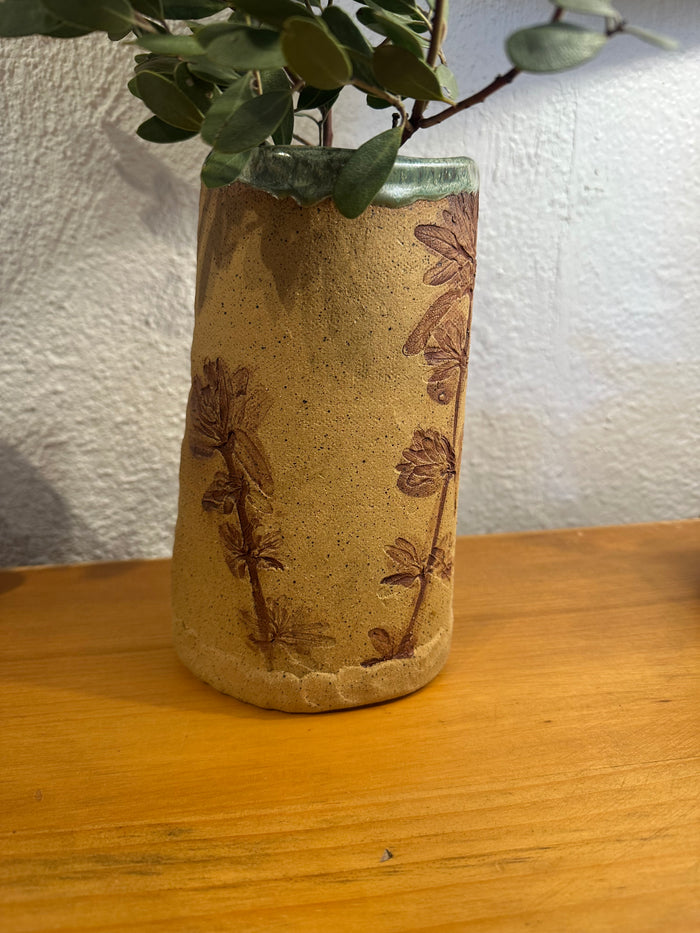 Agave Moon Floral Imprint Vase