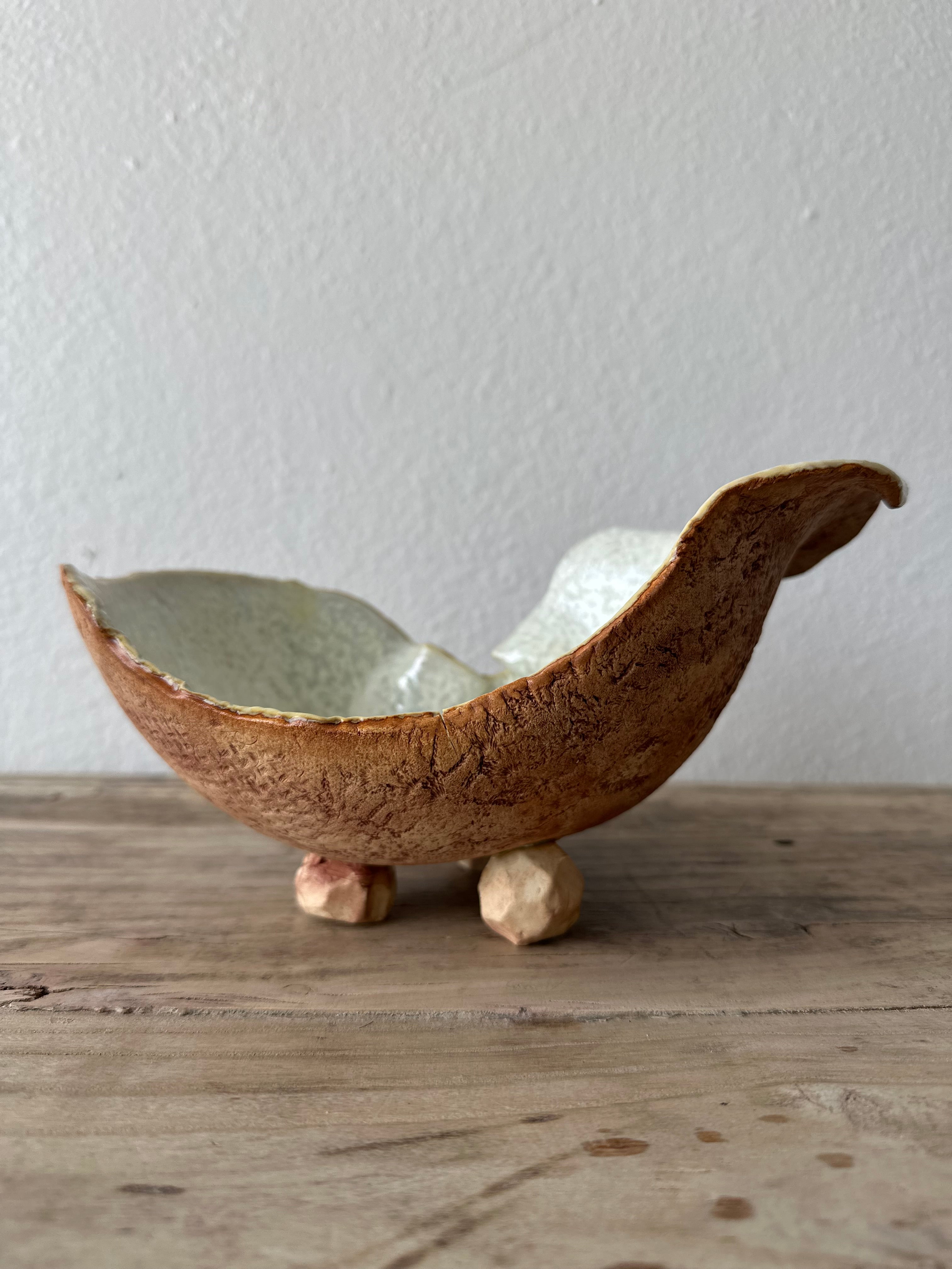 Agave Moon Footed Bowl