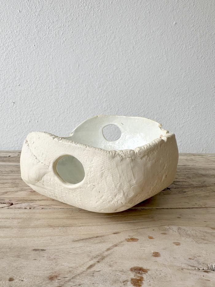 Agave Moon White Reflective Bowl