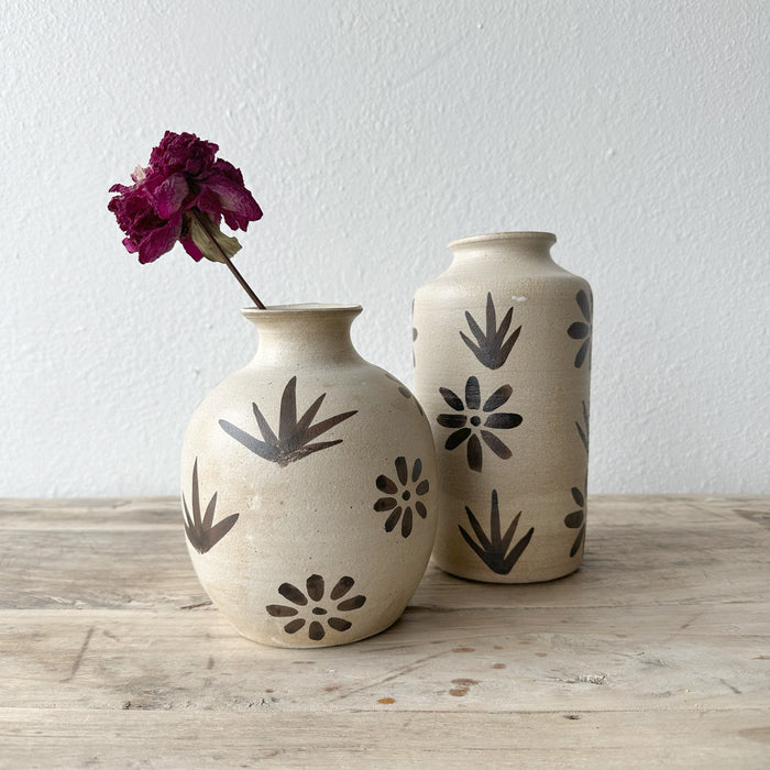 Bettina Chow Painted Floral Agave Vase