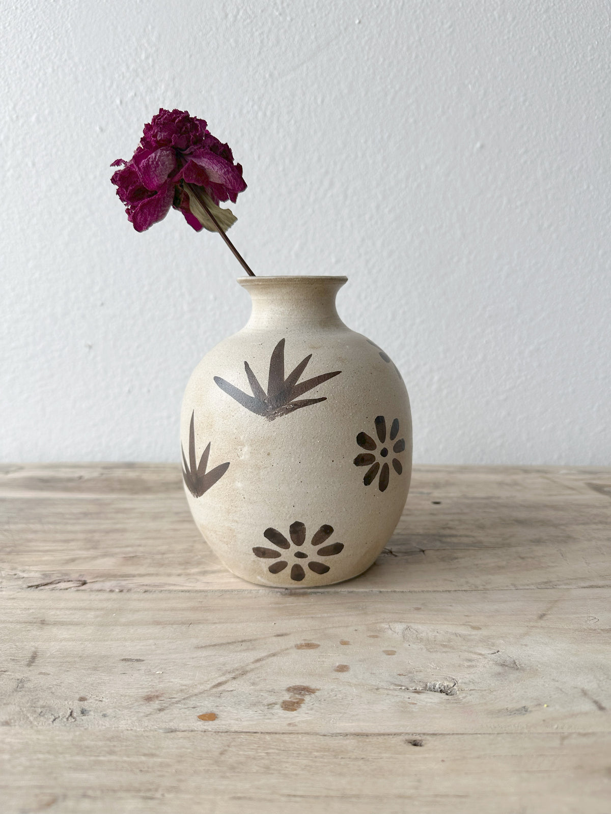 Bettina Chow Painted Floral Agave Vase