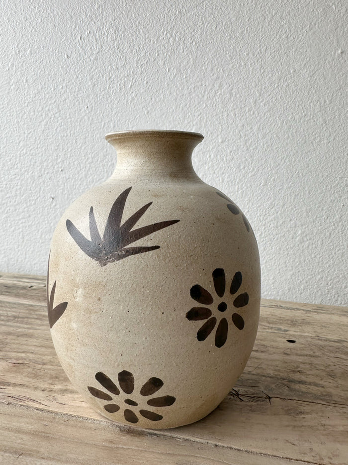 Bettina Chow Painted Floral Agave Vase
