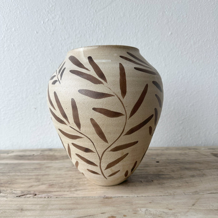 Bettina Chow Painted Leaf Vase