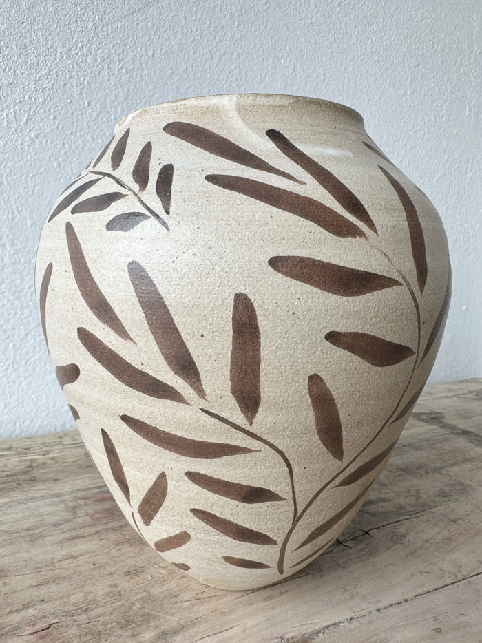 Bettina Chow Painted Leaf Vase