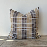Plaid Linen Euro Pillow