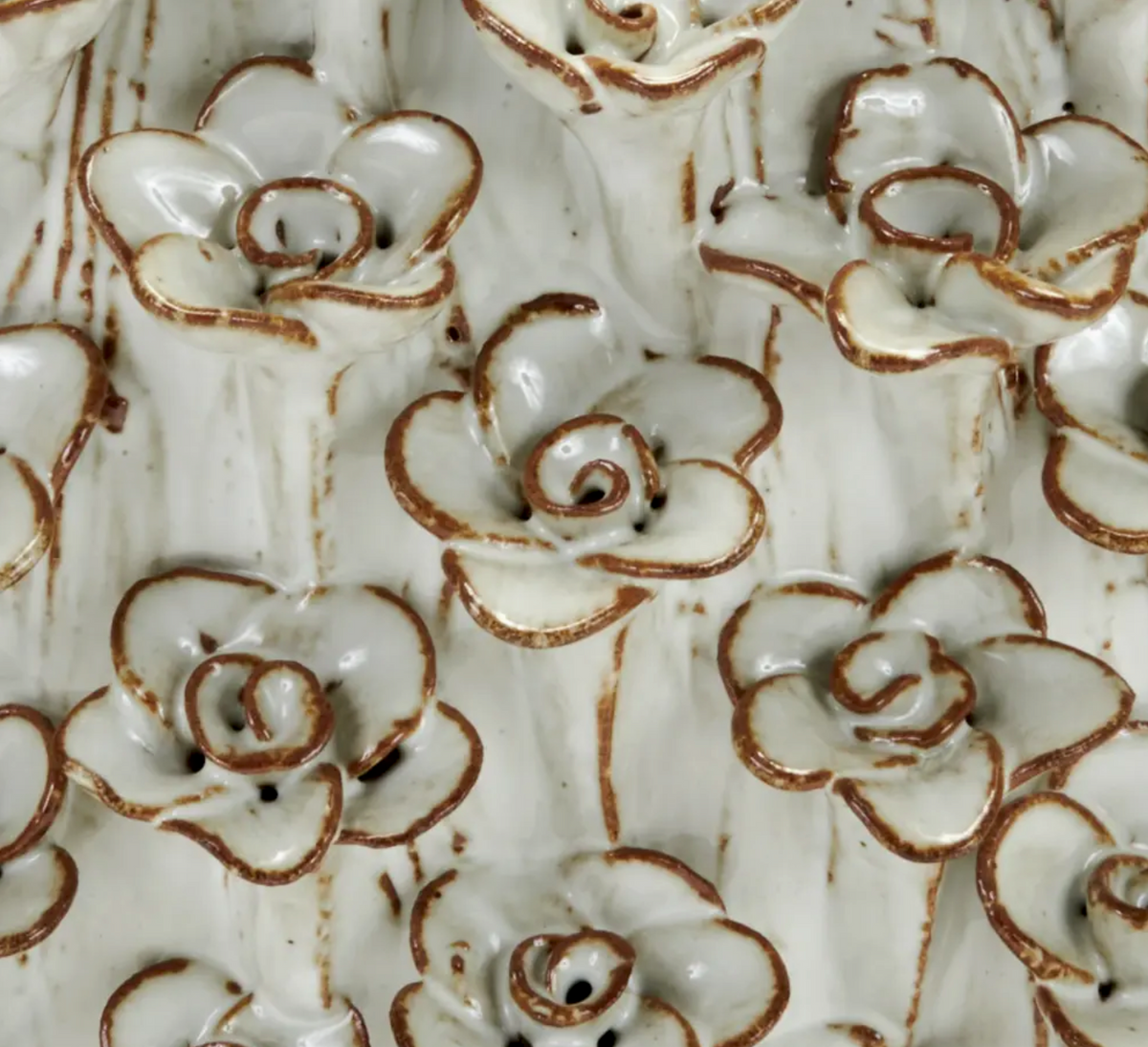 Sculptural White Flower Vase - Small
