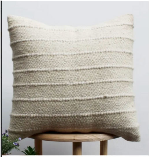 20" x 20" Sakal Natural Pillow Cover w/ Insert