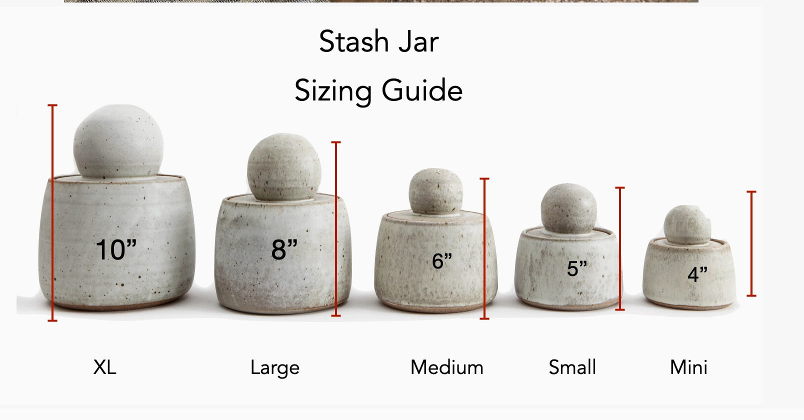 Alabaster White Stash Jars - Small