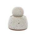 Alabaster White Stash Jars - Medium